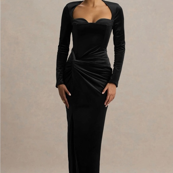 Club L London Dresses & Skirts - Club L London Black Long Sleeve Dress